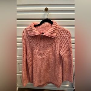 Ann Taylor Knit Half Zip Sweater